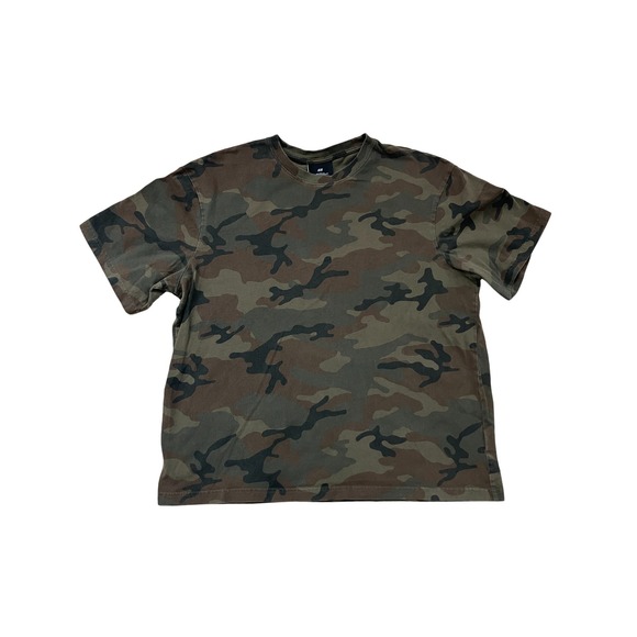H&M Other - HM‎ Mens Relaxed Fit Camouflage Print T Shirt Size L Green Brown Short Sleeve